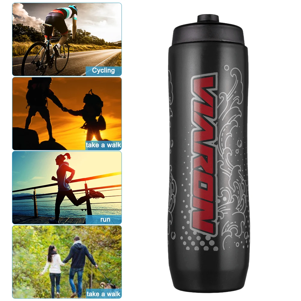 1000ml 산악 자전거 물병 휴대용 야외 사이클링 물통 누수 방지 스포츠 스퀴즈 머그 야외 스포츠 피트니스 음료 용기