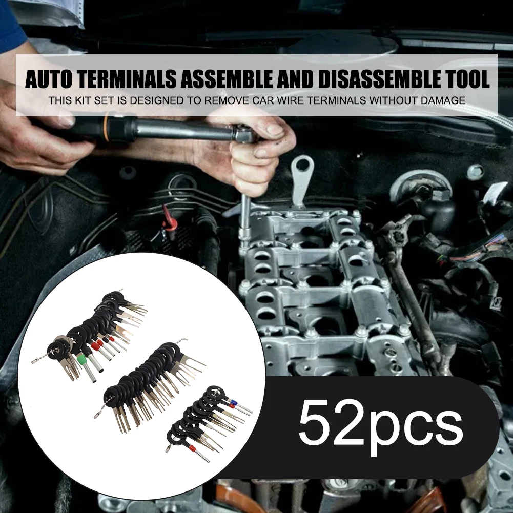 

Extractor Tool Removal Tools 52pcs/set Accessories Car Electrical Wiring Crimp Fittings Kit Parts Replacement Durable
