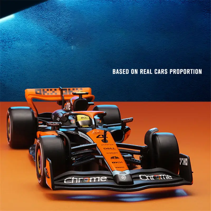 1:24 MCL60 2023 4# Lando Norris P2 British GP Mclaren F1 #81 Oscar Piastri Diecast Race SuperCar Model Competition Vehicles Toys 3