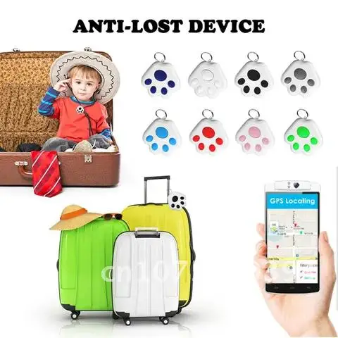 

Intelligent Bluetooth-compatible GPS Tracker Locator Tracer For Kids Dog Cat Car Wallet Smart Tag Anti-Lost Key Ring Accessories