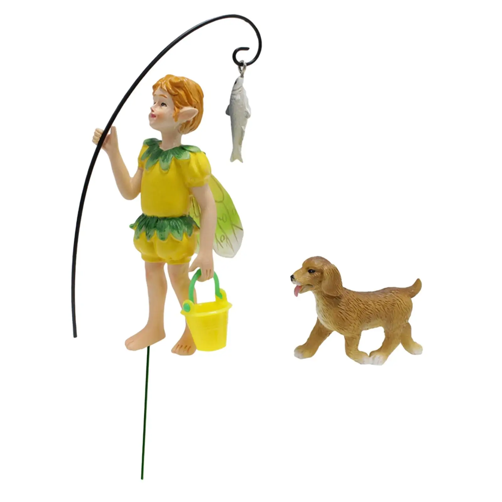 Fairy Garden Accessories Resin Gift Sculpture Statue Miniature Figurines for Garden Balcony Flowerpot Micro Landscape Dollhouse