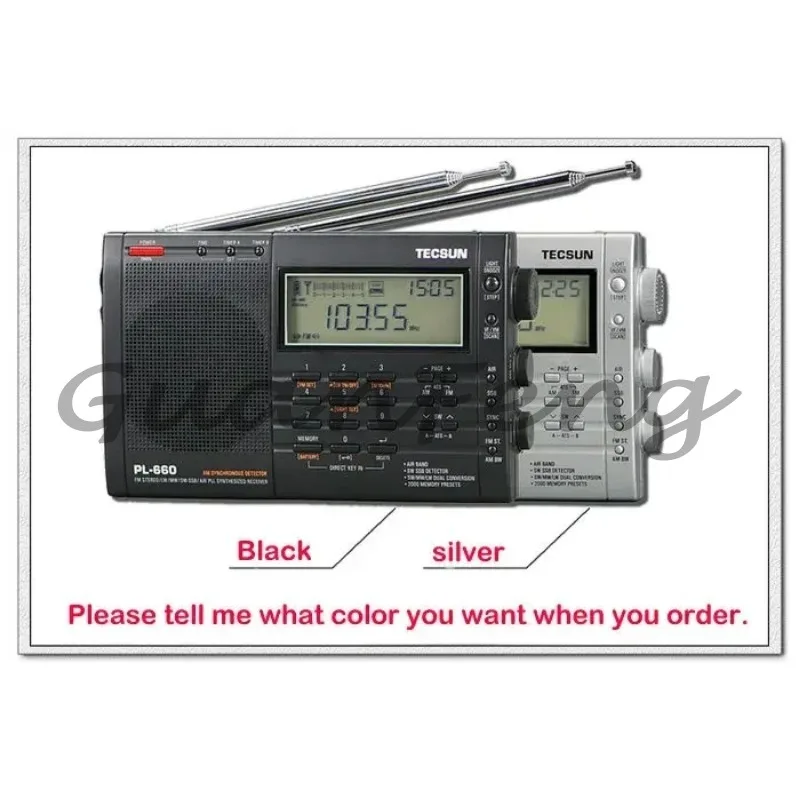 TECSUN PL-660 ポータブルラジオ高品質 FM ステレオ MW/LW/短波 SSB