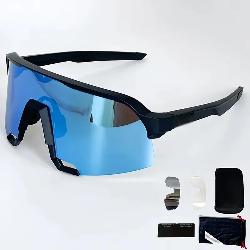 White Men's Cycling Discoloration Goggles S3 S2 Glasses Bicycle Goggles Sports Sunglasses Polarization Road Bikes Accessory 4