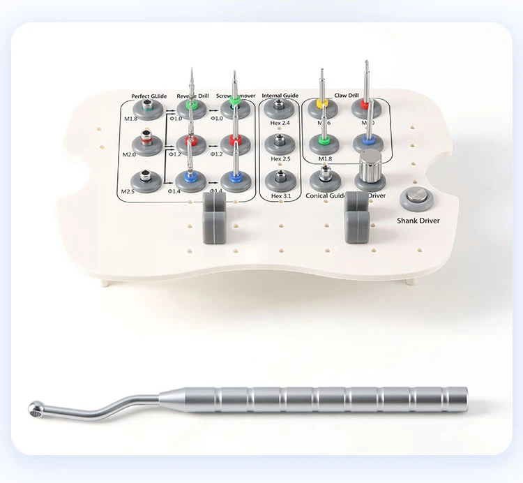 AZDENT Dental Implantat Schraubenentfernungsset Gebrochene Schrauben Werkzeug Universal Schraubenausdreher Set Zahnmedizin Restaurationsinstrumente – Detail 11