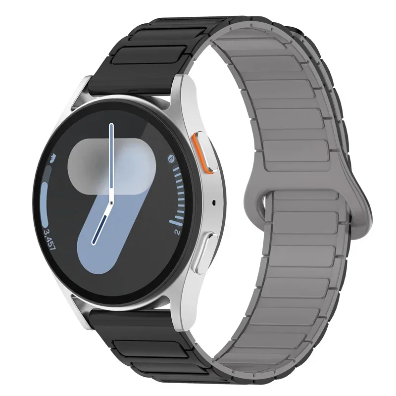Magnetic Loop Waterproof Silicone Watch Band - Universal 20mm 22mm Bracelet Strap