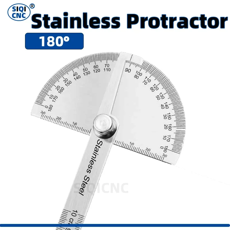 Digital Angle Gauge Adjustable Angle Gauge 180 Degree Protractor Metal Angle Finder Goniometer Angle Ruler Stainless Steel Woodworking Tools Rotary Measuring Ruler 100/150