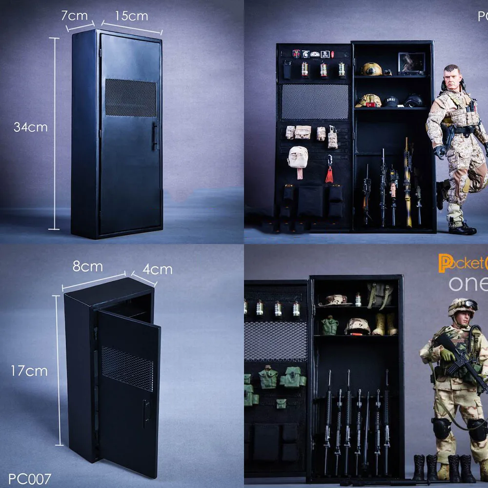 

PCTOYS PC007 PC008 1/6 масштаб 1/12 металлическое оружие шкаф 2,0 шкафчик сцена аксессуар модель для 12 ''6'' Solider экшн-фигурки Куклы