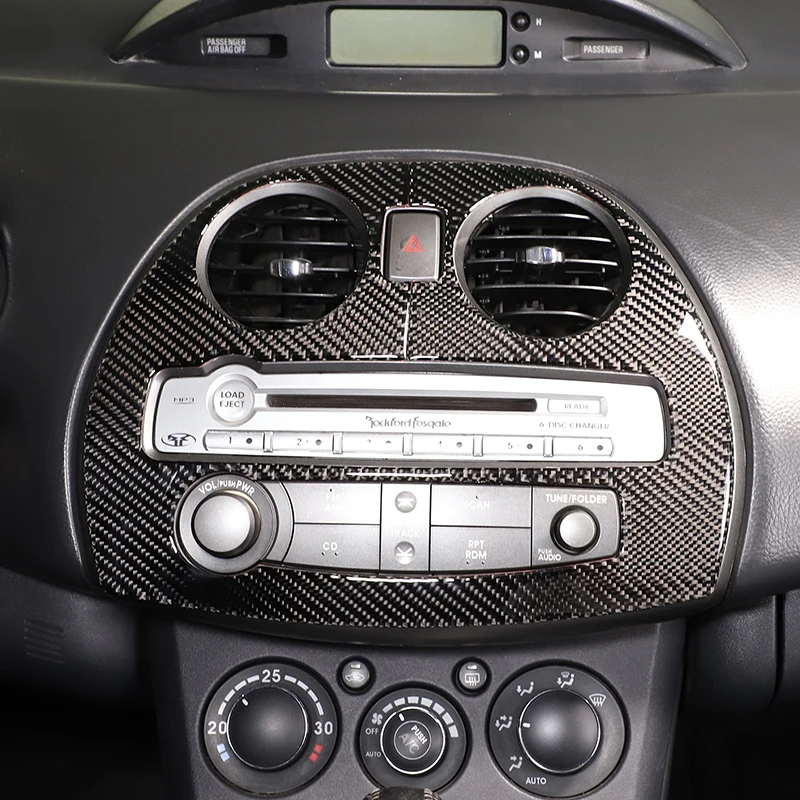 

For Mitsubishi Eclipse 2006-2011 Soft Carbon Fiber Car Center Control Air Outlet Panel Cover Trim Sticker Car Accessories
