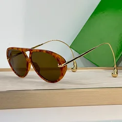 Luxury Oversized Pilot Sunglasses - Vintage Punk Double Bridge Design (As The Picture)