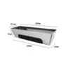 with Anti Slip Pad Mud Board Manual Tool Heavy Duty Leakproof Rustproof Nonslip Mud Pan Drywall Mud Pan for Woodworking DIY 6