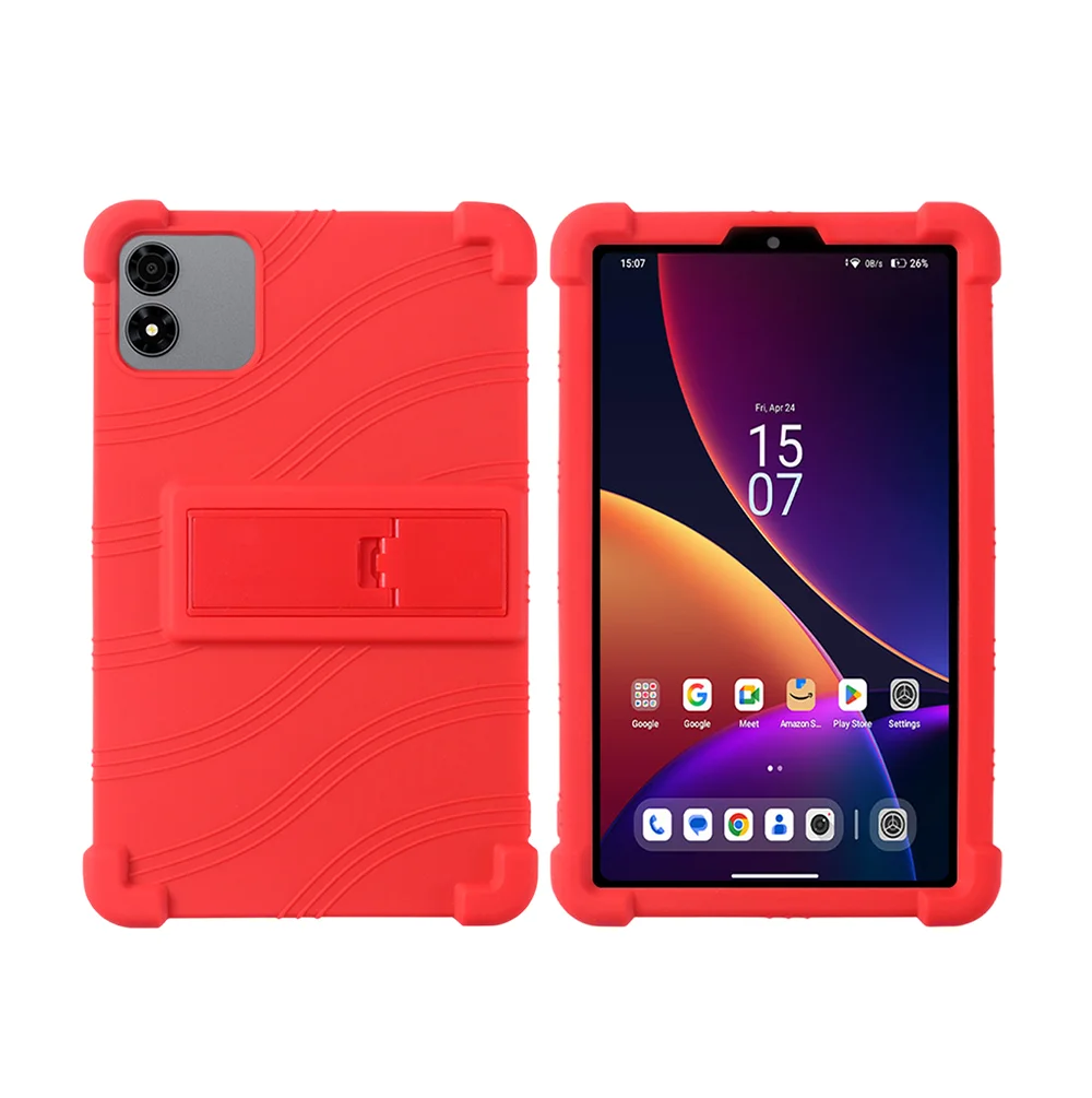 Kids Friendly Shockproof Silicone Tablet Case with Adjustable Stand