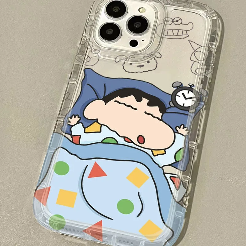 Charming Clear Phone Case with C-Crayon S-ShinChan Design