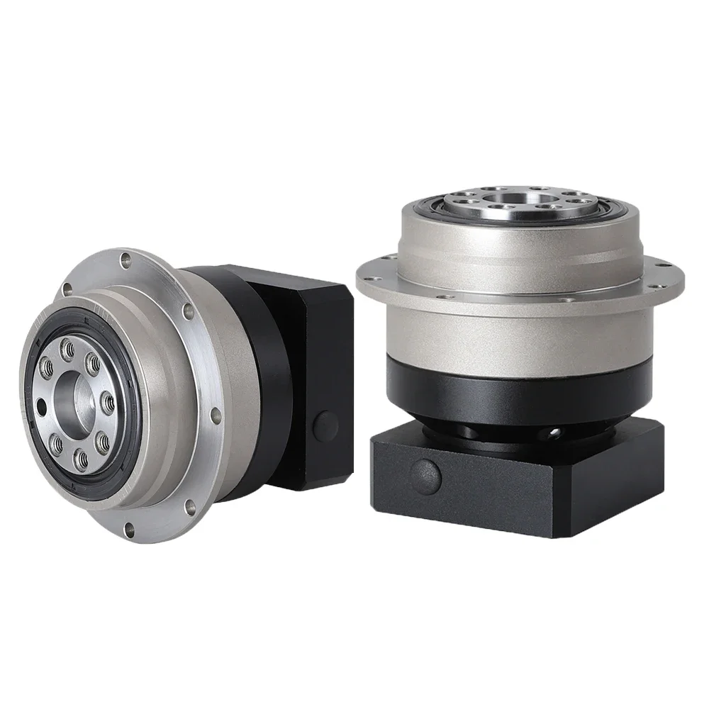 High Precision Helical Gear Reducer Circular Disk Output for Nema 23 34 Stepper Motor 60 80 90 110 130mm Servo Motor