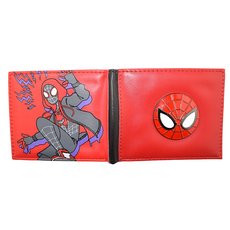 

Высококачественный кошелек Marvel с изображением Человека-паука/Капитана Америка, кошелек с карманом для монет, подарок для маленьких детей