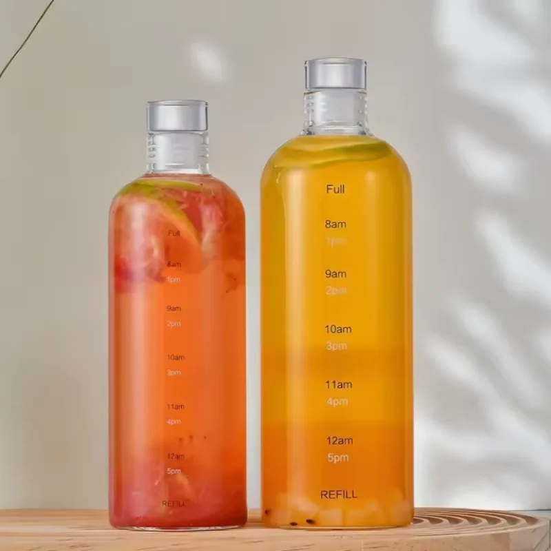 Sport Water Bottle - Reusable 500ML & 750ML Plastic Water Bottle With Lid & Non-Slip Sleeve