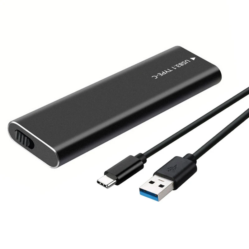 UTHAI M. 2 Solid State Drive Case USB 3.1 Type-C High Speed NVME NGFF Dual Protocol External Portable Hard Drive Case U28