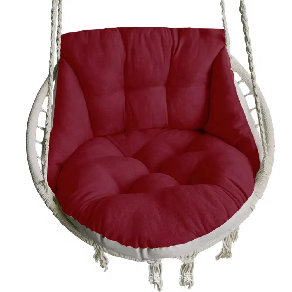 Hammock chair cushion, hanging basket egg chair cushion round seat thick nest back pillow suitable for courtyard garden 2