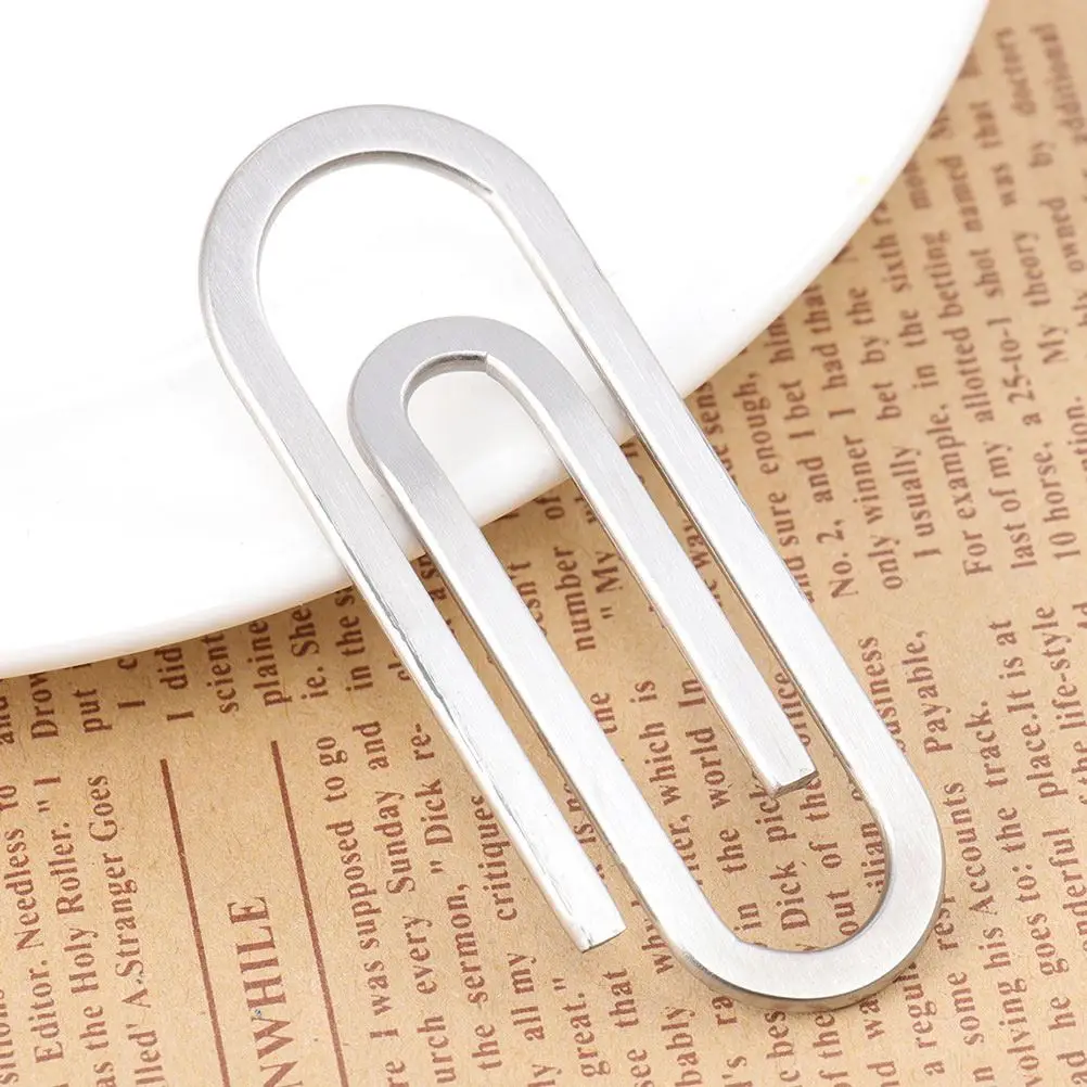 Jumbo Paper Clips Large Stainless Steel 2pcs For Office School Document File Cash Organizing