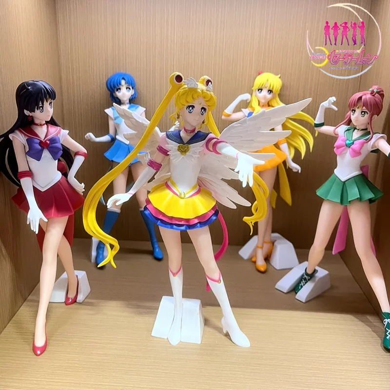 23Cm Sailor Moon Cosmos The Movie Glitter Glamour Kaiou Michiru Sailor Neptune Sailor Uranus Pvc Action Figures Giocattoli