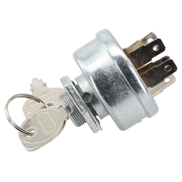 Interruttore Accensione Tosaerba 3 Posizioni - Con 2 Chiavi, Compatibile Cub Cadet, Craftsman, John Deere - Foto 5