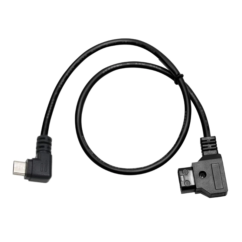 Dtap to Type C Cable,Camera Battery Power Supply Cord D Tap Input to USB C Output Charging Wire Line for V Mount Battery