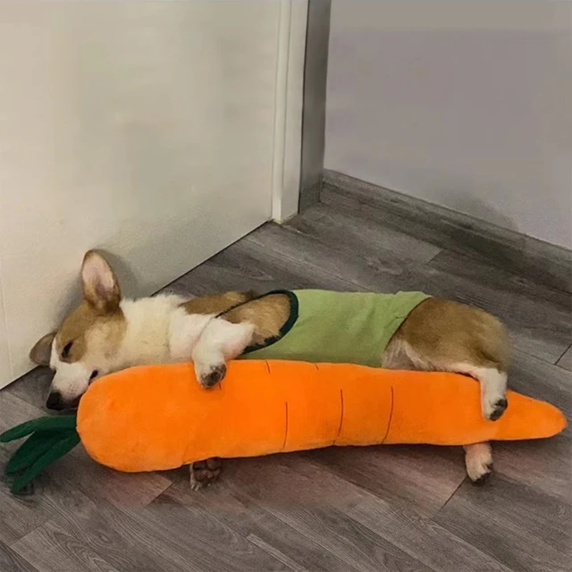 Dog Toy Pet Carrot Plush Toy Vegetable Chew Toy for Small Medium Large Dogs Universal Pet Sound Playing Toy Pet  Accessories 3