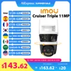 IMOU Outdoor Cruiser Triple 11MP Lens Red-Bule Warning Light  PTZ WiFi Camera Vehicle & Human Detection Surveillance 1