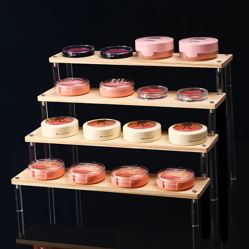 1-5 Tier Clear Acrylic Display Stand Display Riser Shelf for Cupcake Perfume Decoration and Organizer Amiibo Funko POP Figures