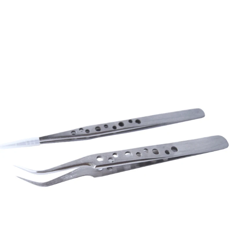 Precision Industrial Anti-static Magnetic Stainless Steel Tweezers Set for Electronics Soldering Maintenance,precision tweezers,esd anti static tweezers,soldering tweezers,phone repair tweezers