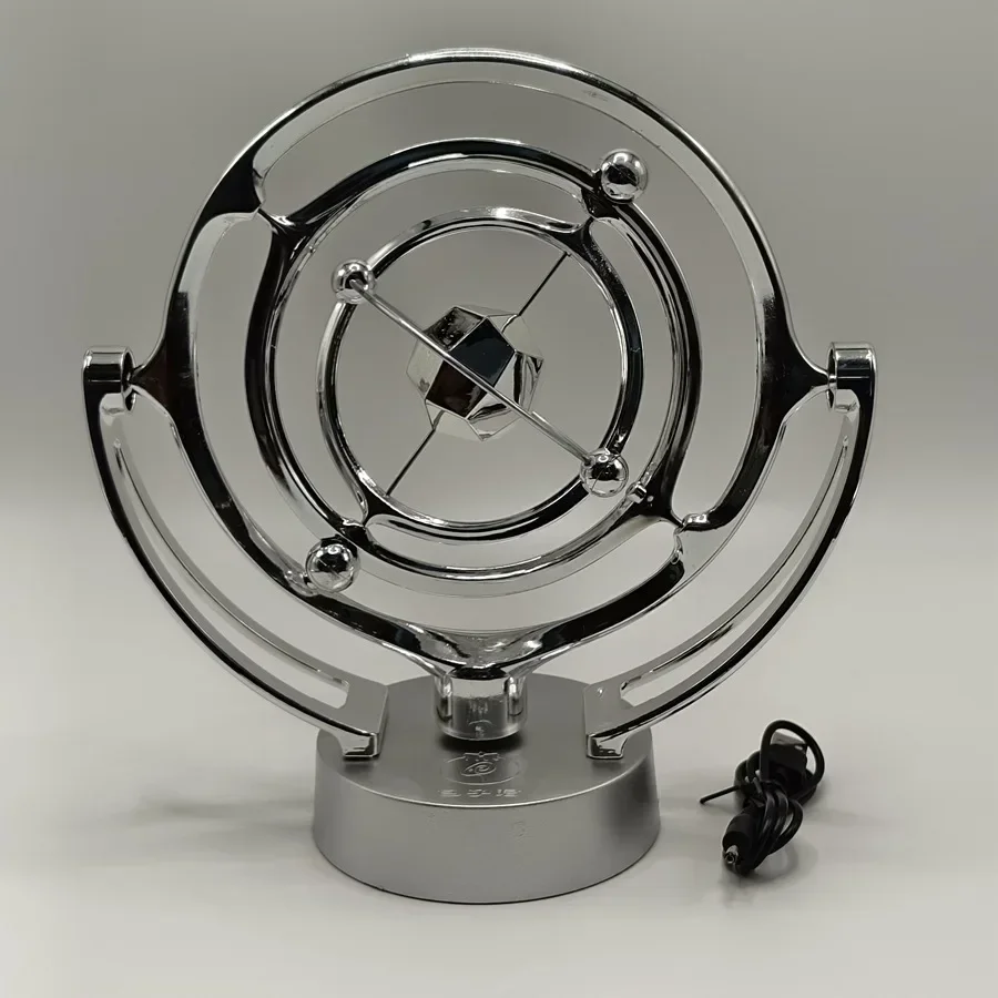 Experience The Magic of Perpetual Motion: Desk Ornament with Earth Orbital Swinging Arm Reloj De Sol Reloj Solar Madera
