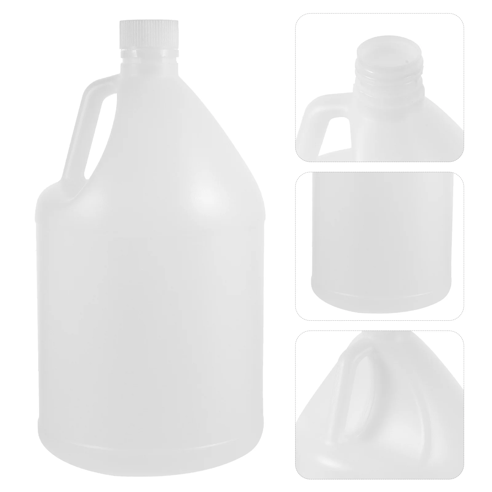 

1-Gallon Plastic Jug Reusable F-Style Plastic Jug Storage Containers Ergonomic Handle Hdpe Construction Residential Or