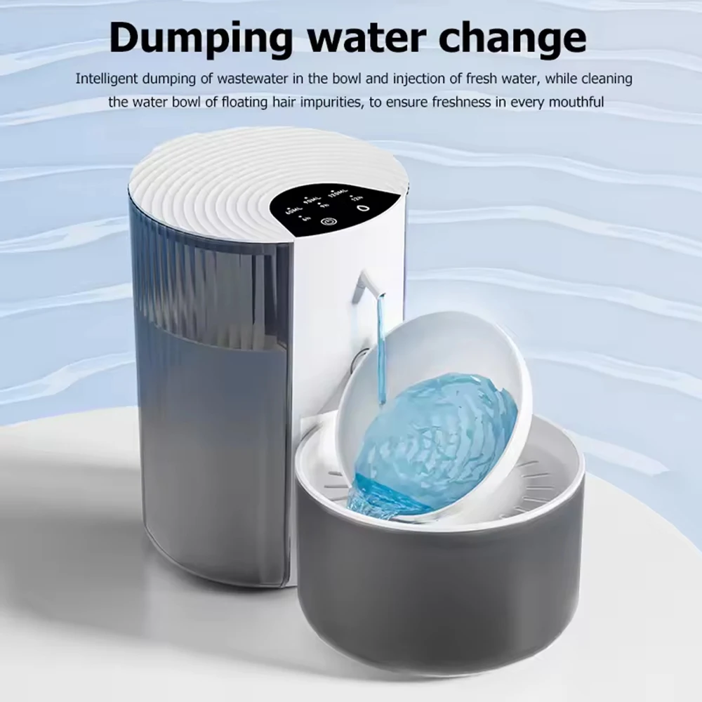 Pet Intelligent Water Dispenser Clean And Dirty Separation Dumping Type Automatic Cats Large Capacity