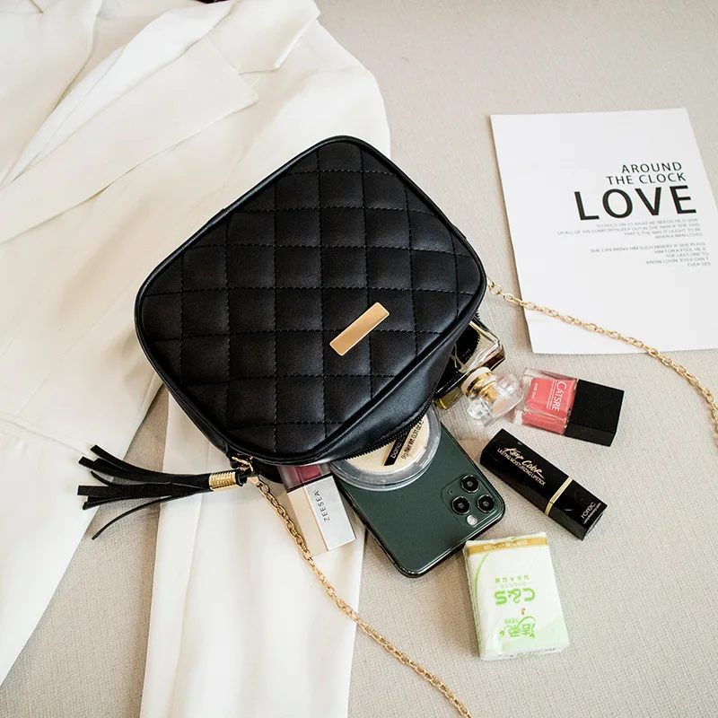 Crossbody Bag Women Messenger Bag Fashion Women's Small Crossbody Bag Lightweight PU Leather Messenger Bag Zipper Handbag Purse Summer Travel for Female
