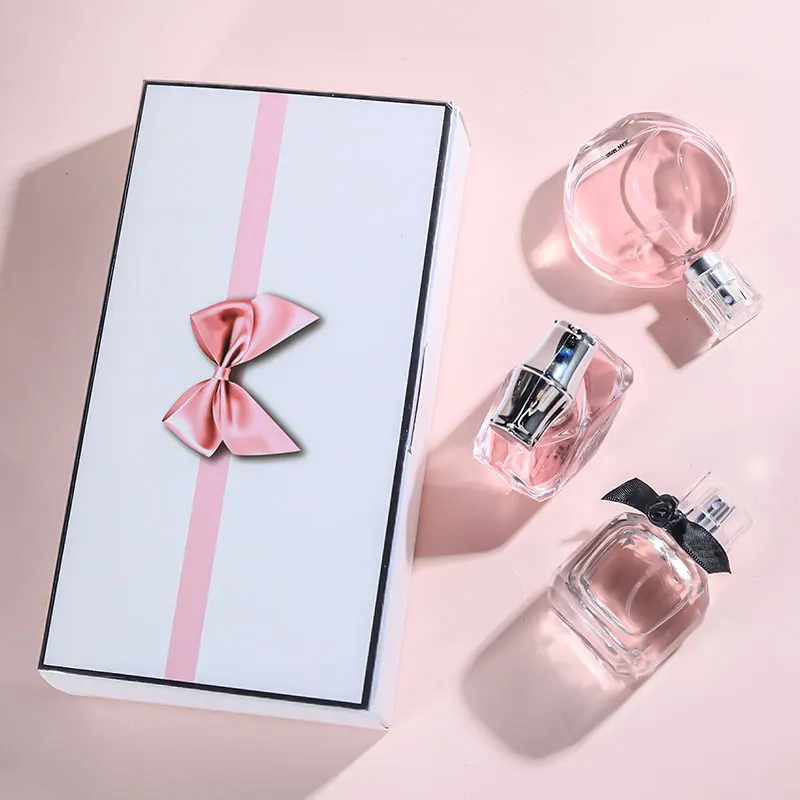90ML(30mlx3PCS) Eau De Parfum Gift Box Feminino Spray Fresh Light Scent Floral Fruity Chypre Notes LongLasting Women Perfume Set 5