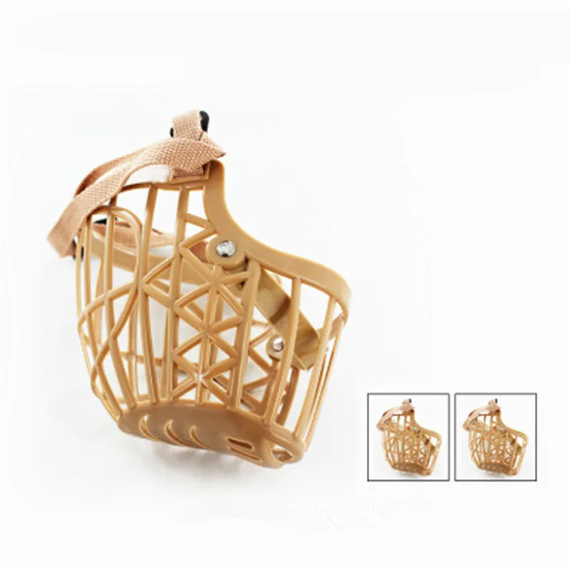 New 1Pcs Adjusting Pet Dogs Muzzle 7 Sizes Plastic Strong Dogs Muzzle Basket Design Anti-biting Dog Mouth For Cats