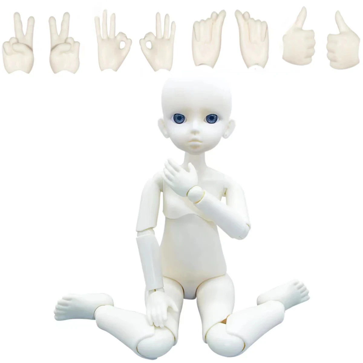 30CM DOLL 1/6 Bjd Doll Mechanical Joint Body Naked Doll Practice Makeup Doll Kids Girls Doll Toy Gift Buy Doll Get Free Gesture new 1 6 bjd doll mechanical joint body naked doll 30cm practice makeup doll kids girls doll toy gift buy doll get free gesture