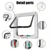 1 Pcs Pet Cat Door In Stock Dog Door With Two-way Entrance And Exit Screen Window Glass Acrylic Board Cat And Dog House 6