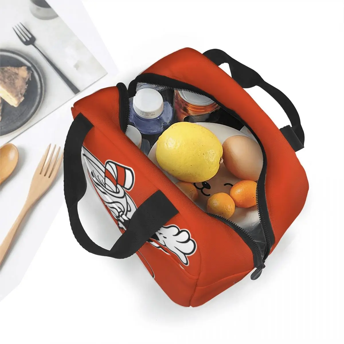 The Cuphead Still Life Cup Insulated Lunch Bag Thermal Bag Reusable Game Anime Large Tote Lunch Box Food Storage Bags Picnic