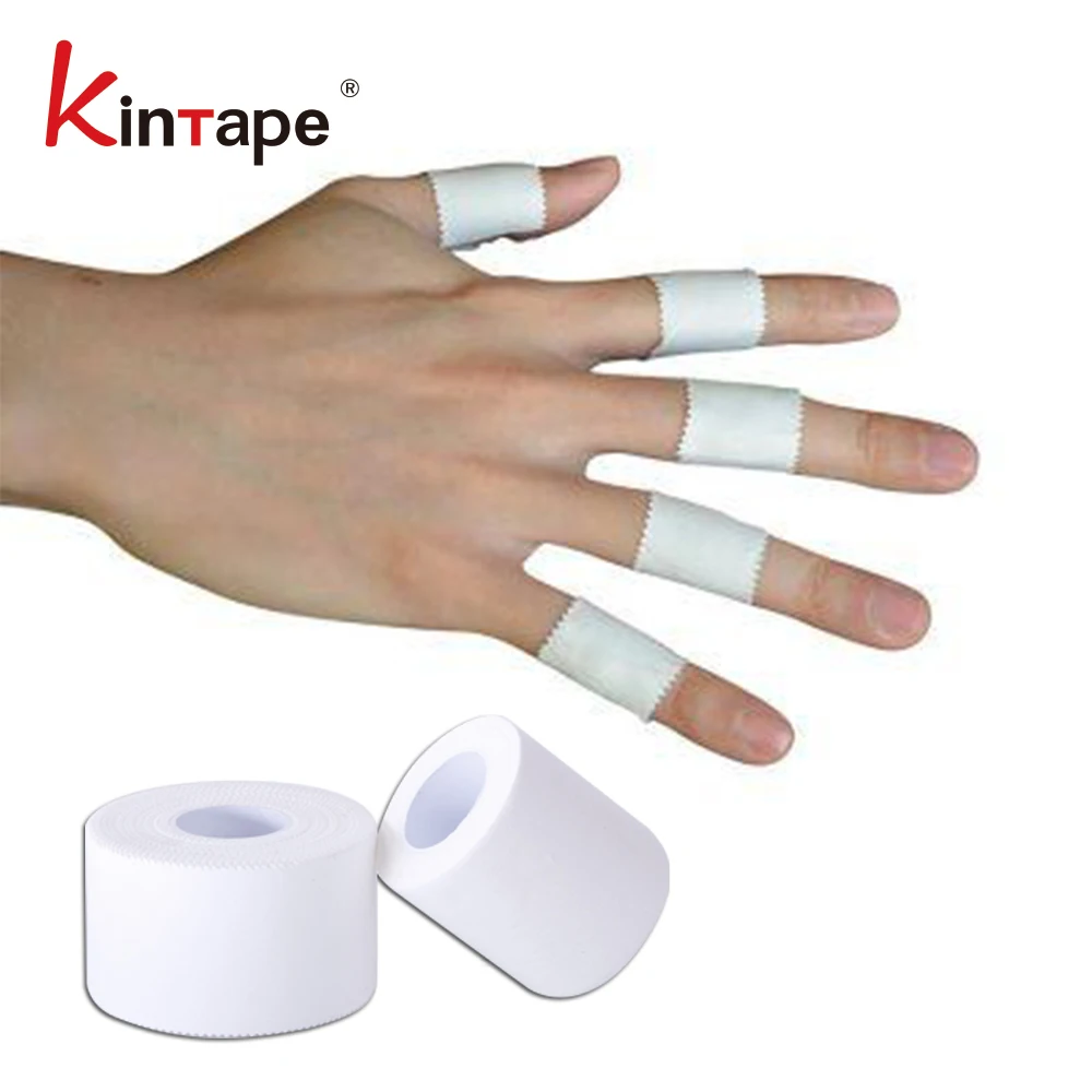 Cotton Sports tape No elasticity 5 Rolls 3.8cm x 10m For Athlete Protection and Wrapping Strapping taping Fix Leg Socks Wrist
