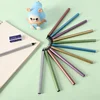 6pc black wood fluorescent color pencil writing drawing drawing pencil 3