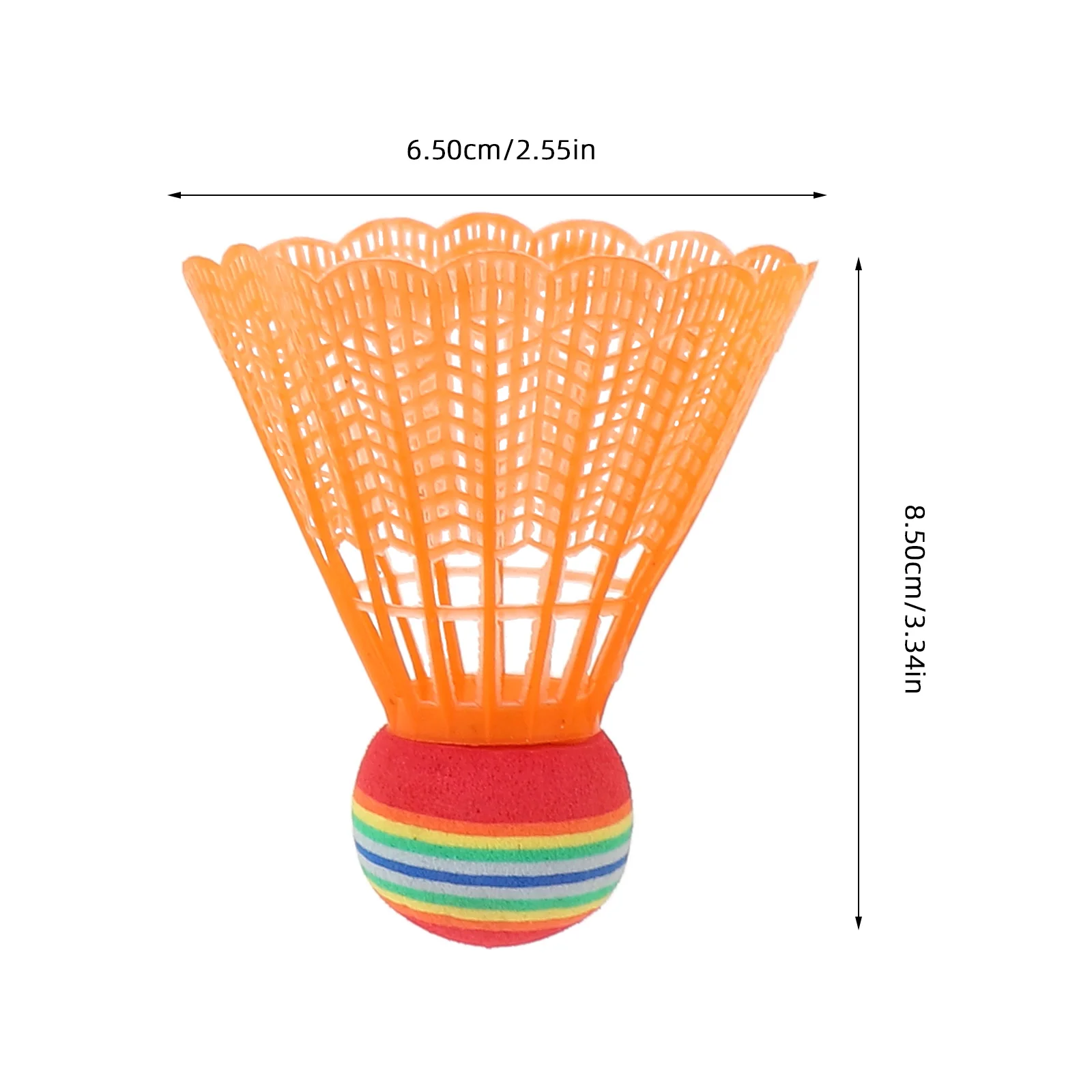 12 Pcs Colorful Shuttlecock Badminton Balls Durable Plastic Light Weight Sports Equipment Racquet Games Fitness Accessories