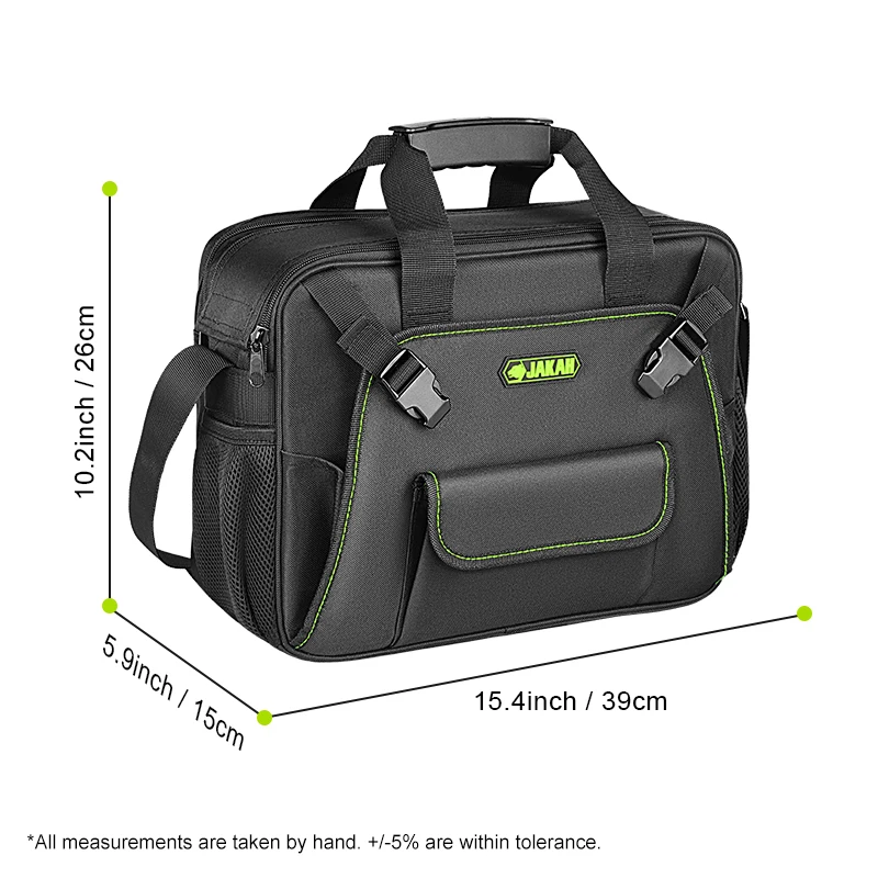 JAKAH Electrician Tool Bag Quick Access Laptop Bag + Shoulder Strap - Medium Portable Work Bag Tool Accessories JK-147