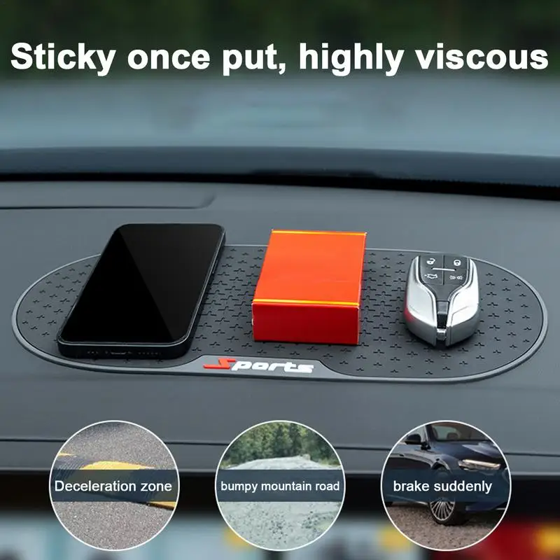 

Car Dashboard Mat Car Dashboard Sticky Anti-Slip Mat Silicone Anti-Slip Storage Mat Pads Non-Slip Sticky Pad For Phone holders
