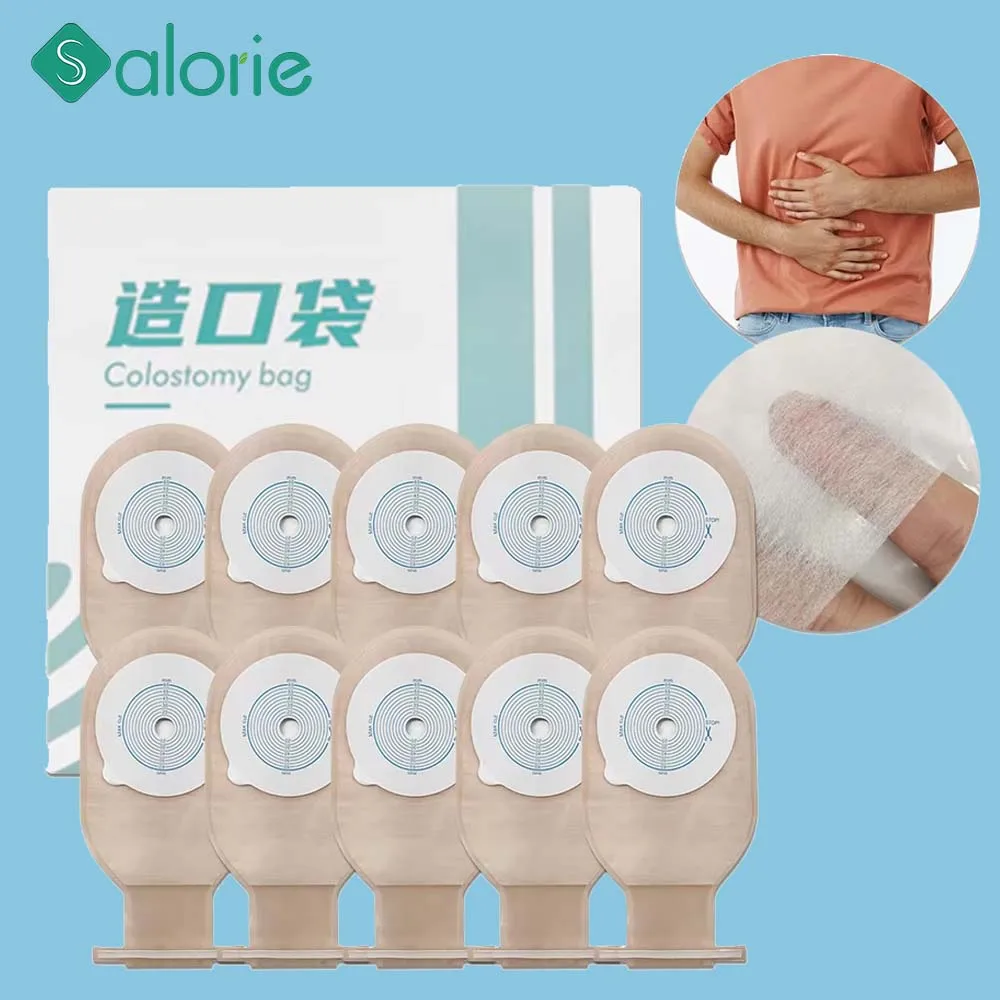 10/20 pcs Colostomy Bags Ostomy Bag Colostomy Disposable Ostomy Drainable Single Use Pouch for Stoma Care Ileostomy Stoma Bag colostomy bags