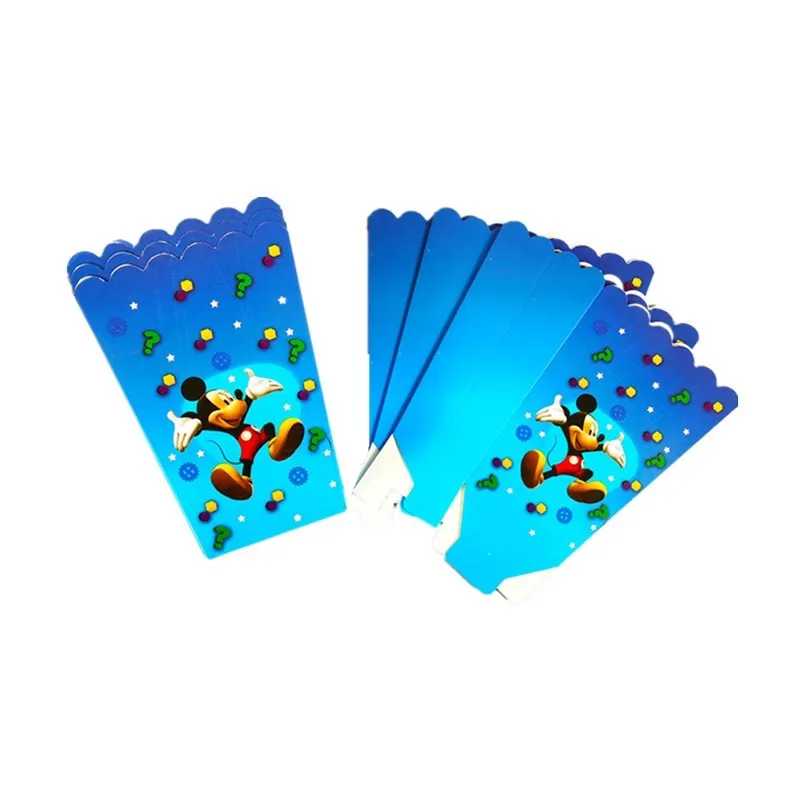 thumbnail image 1 of 6/24 piezas Disney Mickey Mouse Party Supplies Candy Box Baby Shower Kids Birthday Party Favors Gift Box Cajas de palomitas de maíz navideñas, 1 of 5