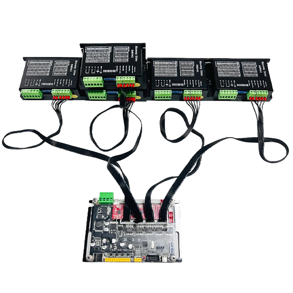 Stepper Motor Drive Connection Cable 6pin Connect 4 Axis GRBL Control Board and DM542 DM556 Stepping Motor 3PCS laser module