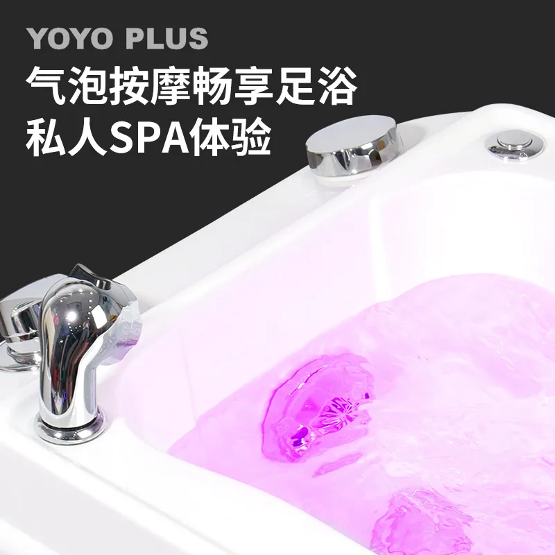 spa pedicure chair nail salon table Acrylic footbath manufacturers commercial massage pedicure hotel spa basin sink