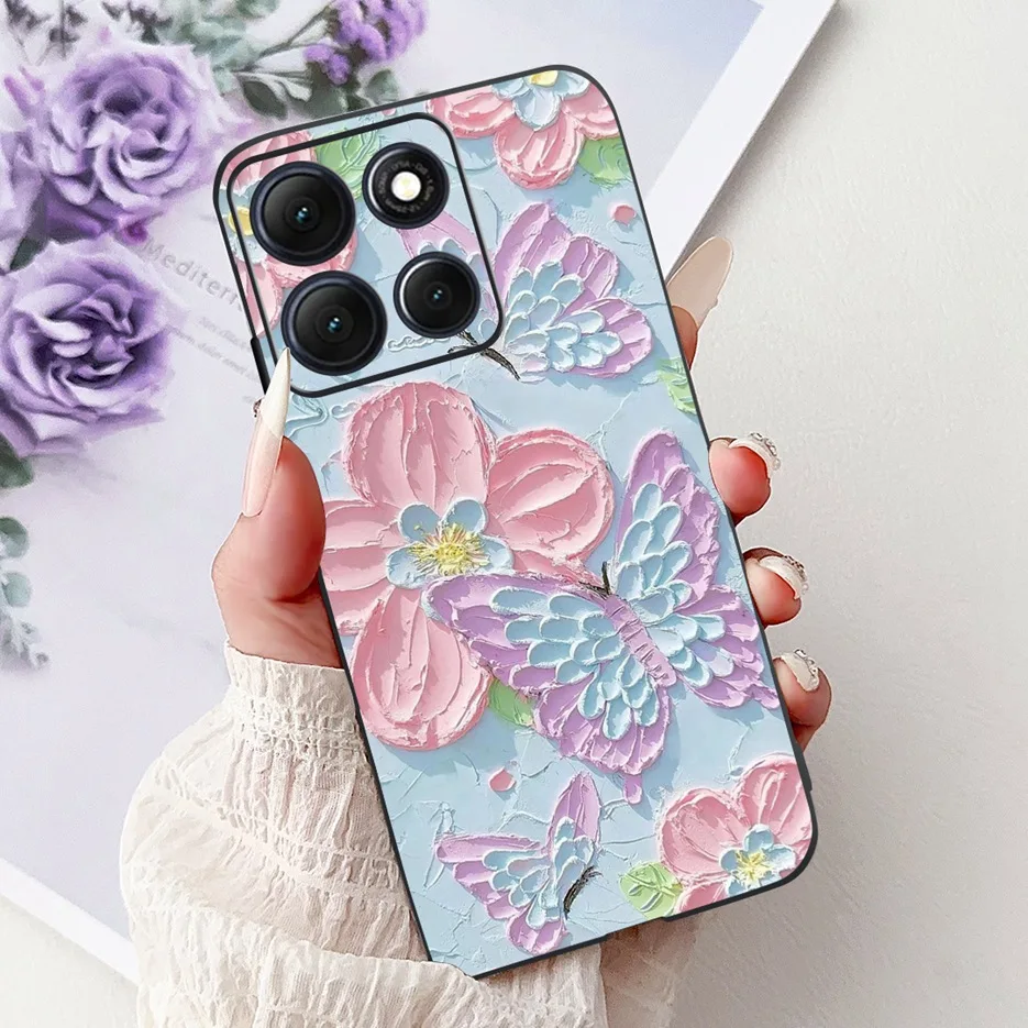 Luxury Butterfly Painted Soft Silicone Case – Premium Protective Cover for Motorola Moto G86 Power