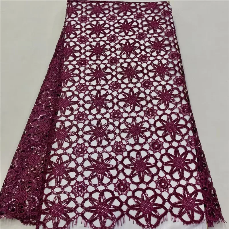

5 ярдов, новинка, Лидер продаж, французское кружево с блестками, африканский тюль, шнур, Кружевная Сетка, вышитая ткань для свадебной вечеринки 4L123001