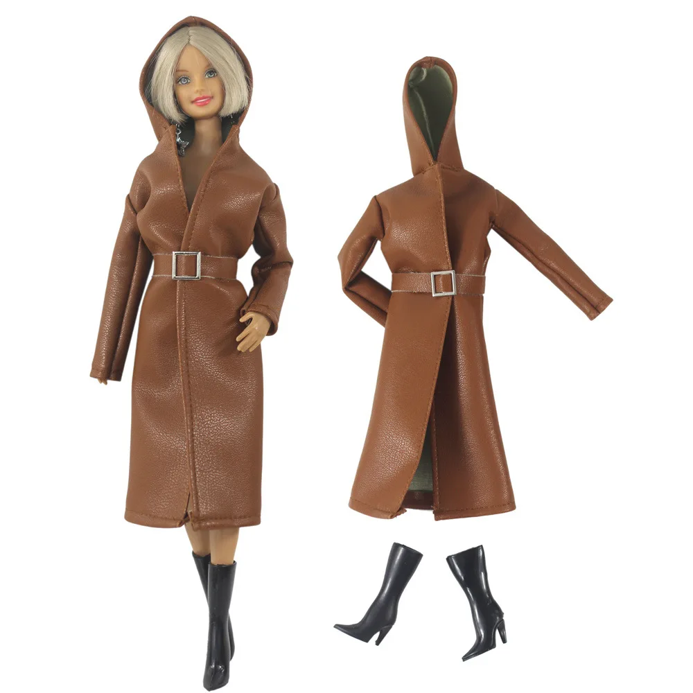

Fashion Leather Outfit Set for 30cm BJD Barbie Blyth 1/6 MH CD FR SD Kurhn Doll Clothes Girl Figure Toy Accessories